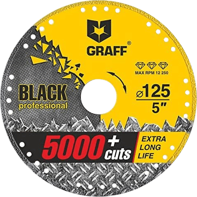 GRAFF Black Diamond Metal Cutting Disc (5 Inch)