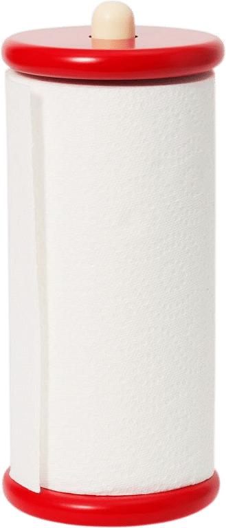 Spool Paper Towel Holder, Red & Yellow