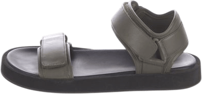 The Row Hook-And-Loop II Leather Sandals Women's Size: 6.5 | US6.5, IT36.5