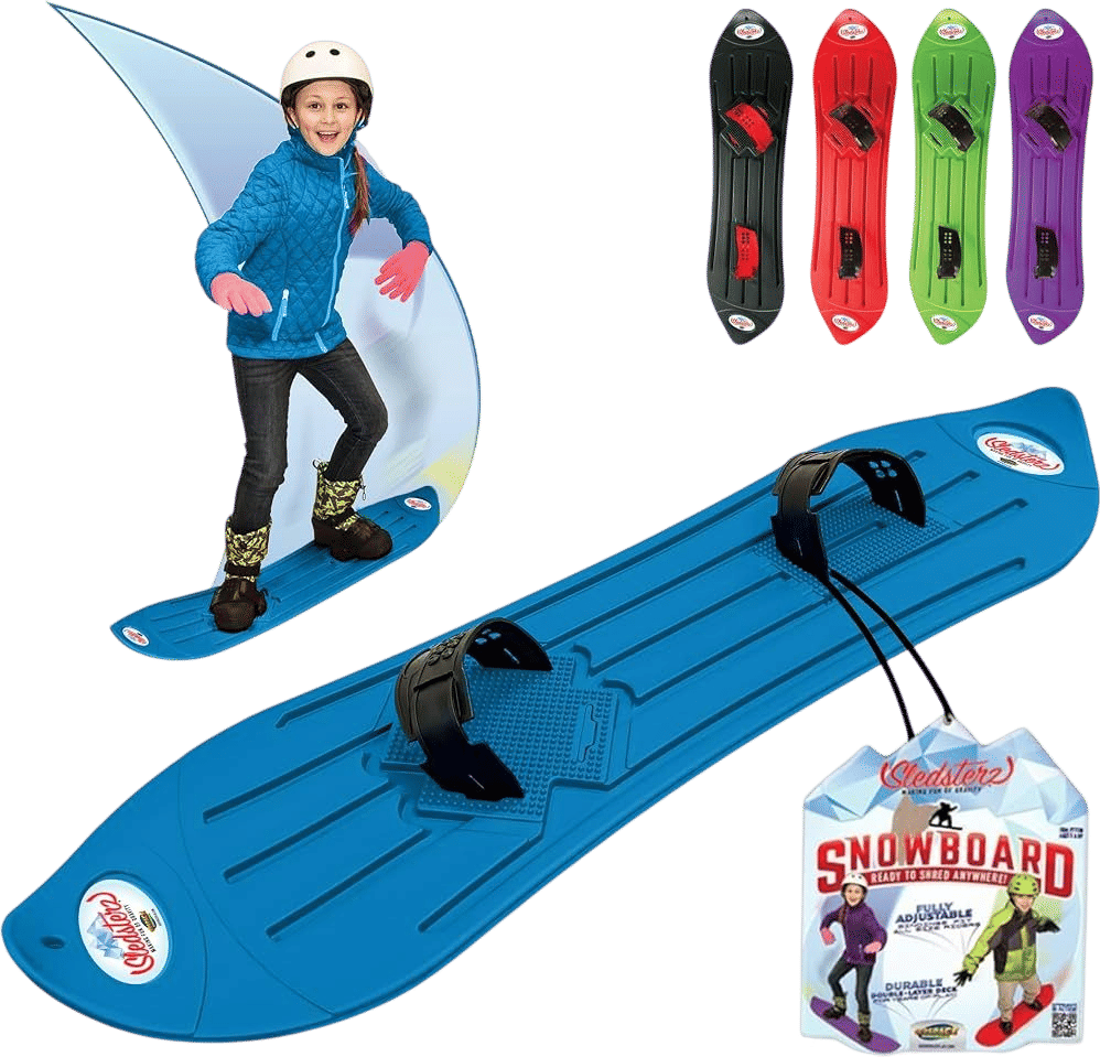 The Original Sledsterz Snowboard by Geospace: Blue