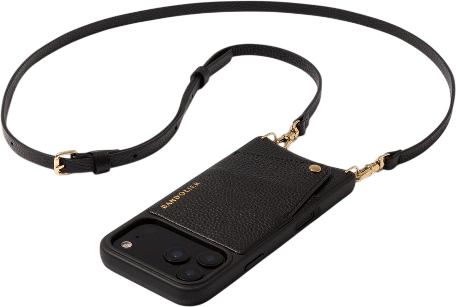 Bandolier Emma Pebble Leather Bandolier Black/Gold