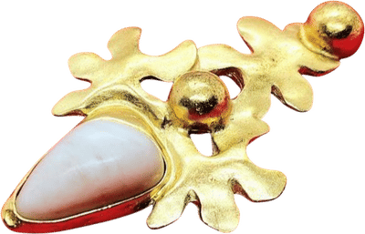 Véronique Cheranich 1980s Modernist Brooch