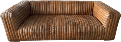 Tan Leather Couch