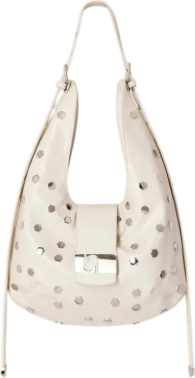 Vixen Ecru Studs Bag