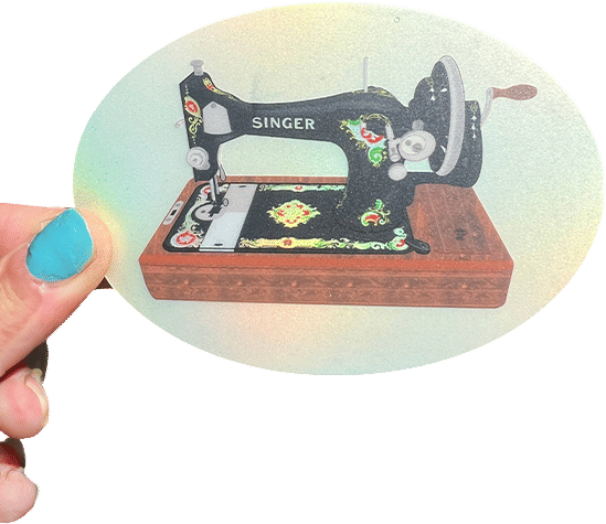 Singer Sewing Machine Sticker