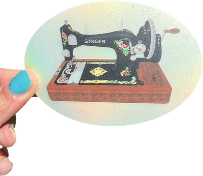 Singer Sewing Machine Sticker