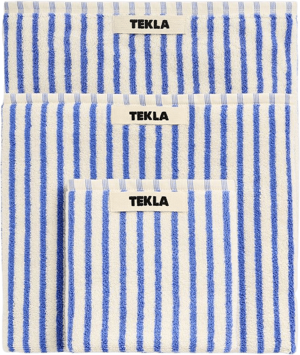 Coastal Blue Striped Terry Towel