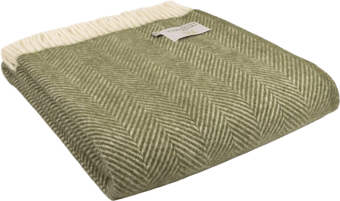 Fishbone Wool Throw