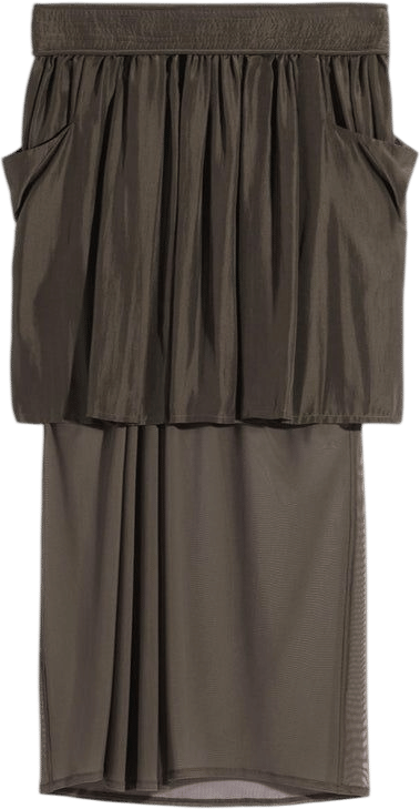 Lemaire Double Layer Skirt - Moka