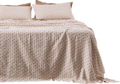 100% Organic Textured Cotton Standard Bed Cover
