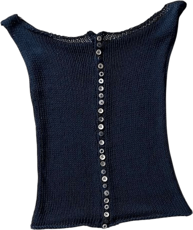 silky knits & ornamental buttons