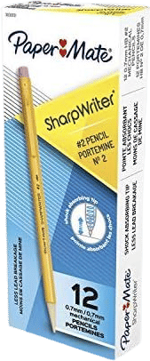 Paper Mate SharpWriter Mechanical Pencils 0.7mm HB #2 Yellow 12 Count