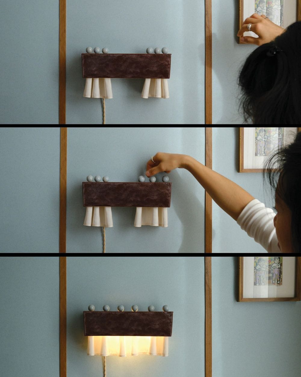 Likken Studios Curtain Sconce