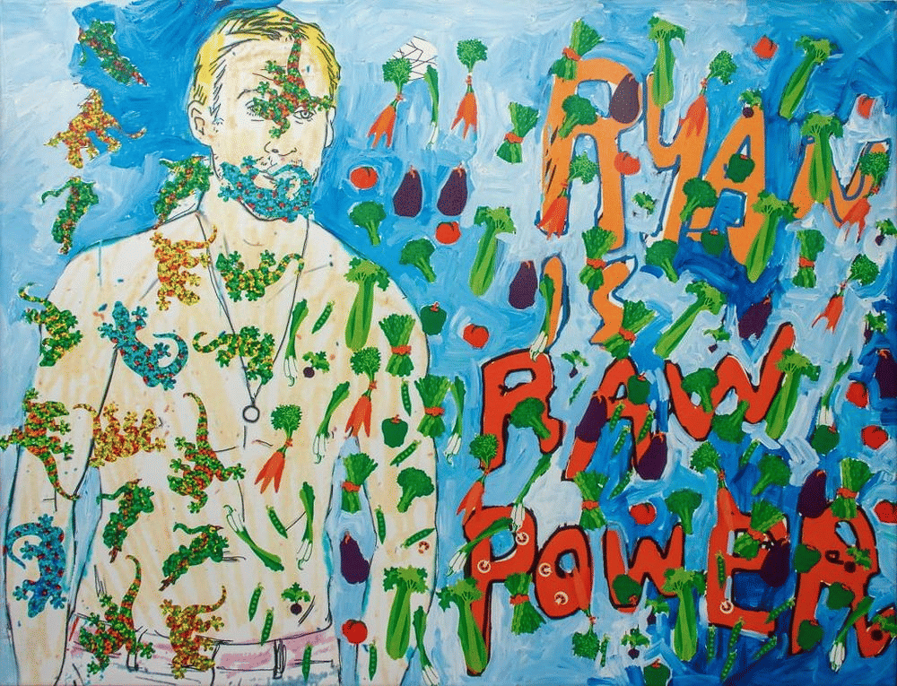 James Franco "Coloring Book" Oil on Canvas