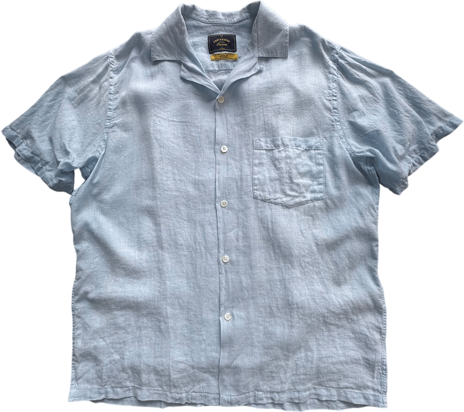 Linen Camp Collar Shirt