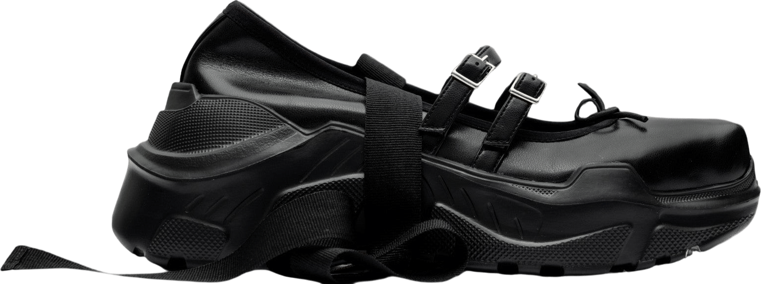 Giselle-faux leather BK×BK