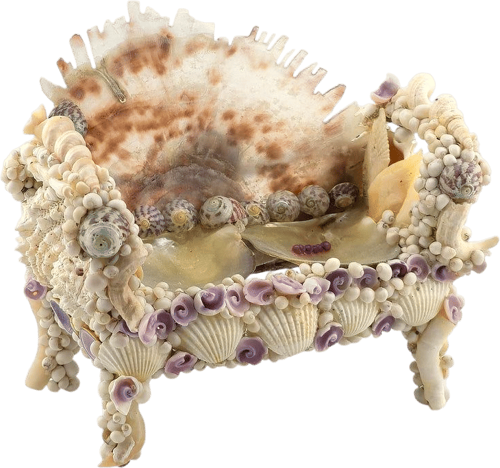 Pamela Goldman Dollhouse Shellwork Settee