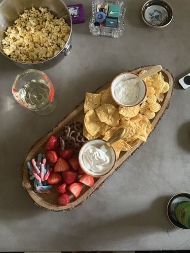 movie night charcut board