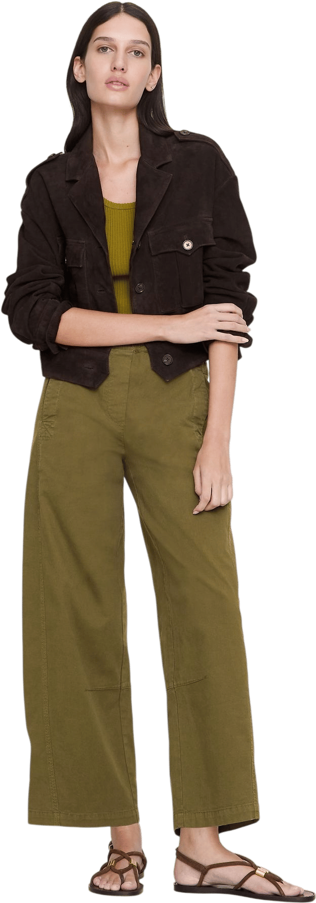 Mid-Rise Relaxed Painter Pull-On Pant