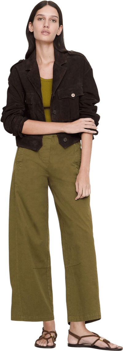 Mid-Rise Relaxed Painter Pull-On Pant