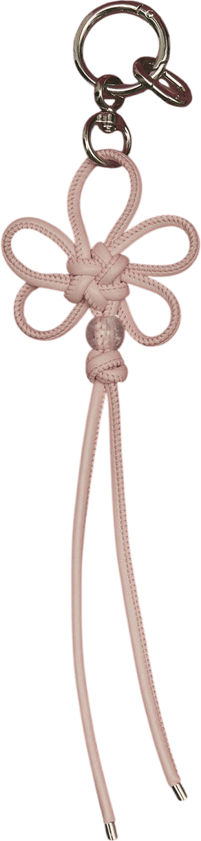 BABY PINK FLOWER KNOT KEYCHAIN