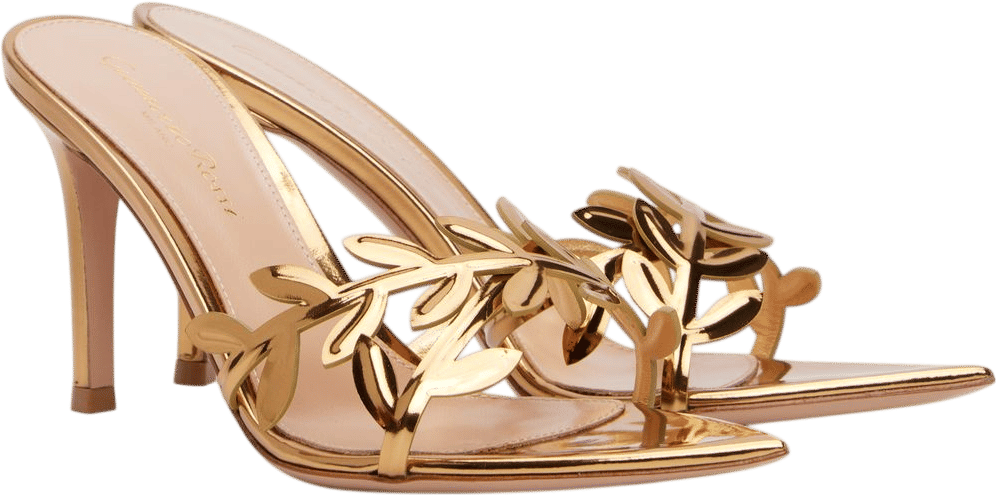 Gianvito Rossi - Gold Flavia Heeled Sandals