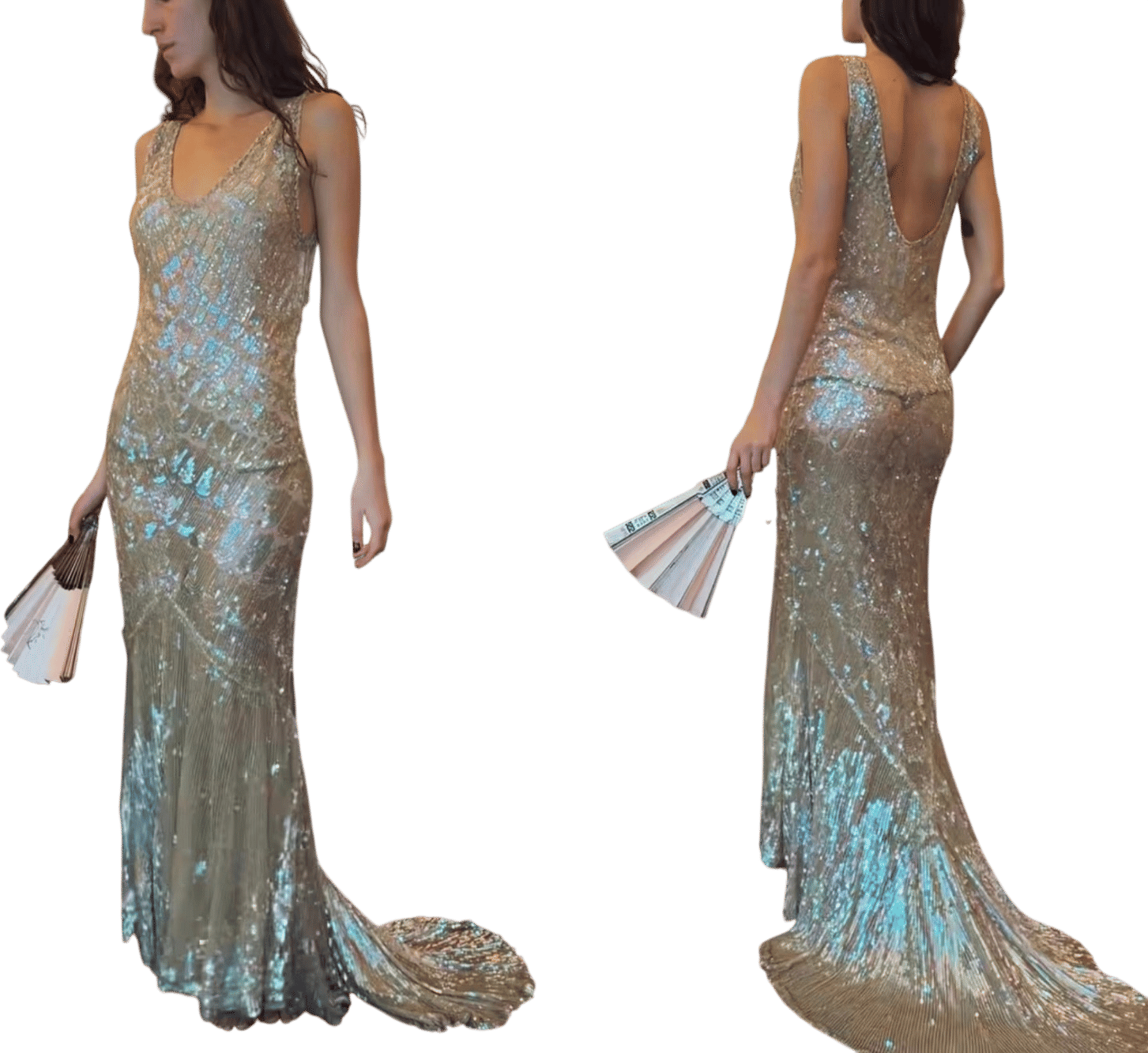 1930s holy grail sequin mermaid gown