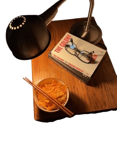 eating chips with chopsticks