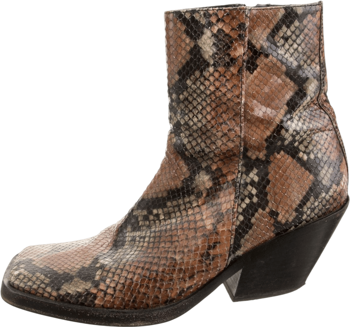 Acne Studios Snakeskin Animal Print Boots -