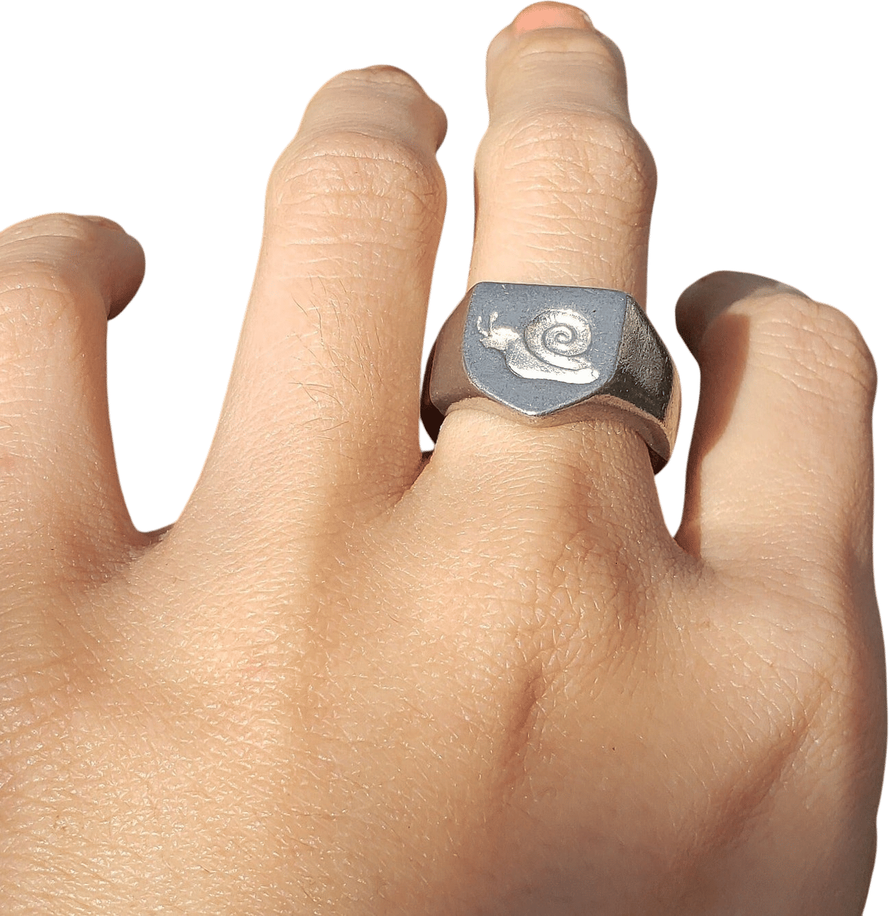 Snail wax seal signet ring