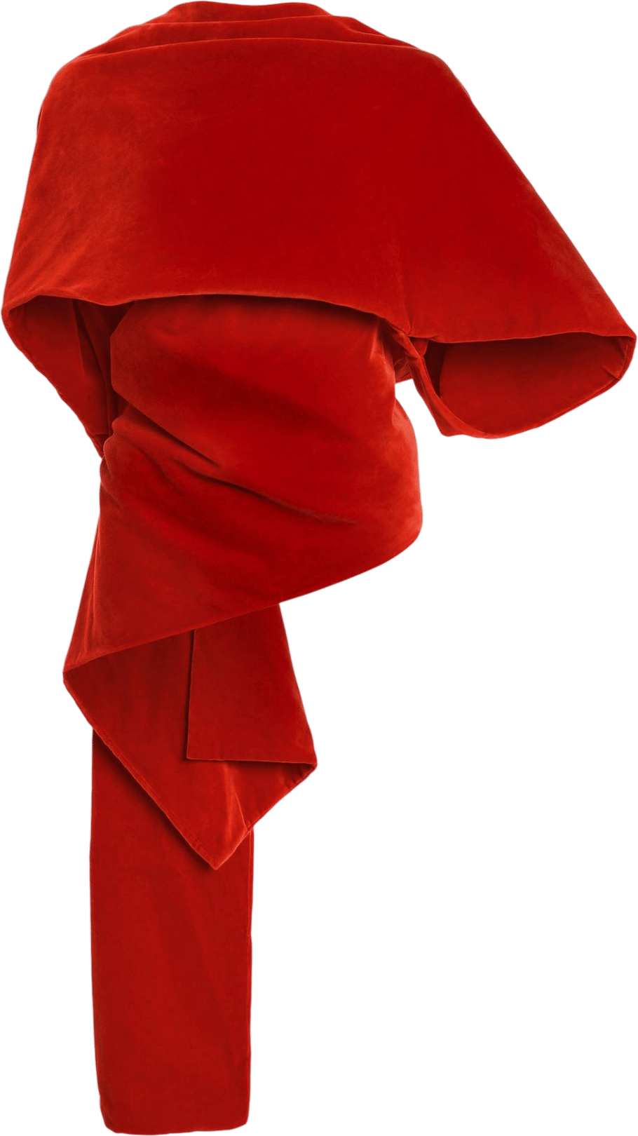 Colleen Allen Draped Velvet Shawl Top