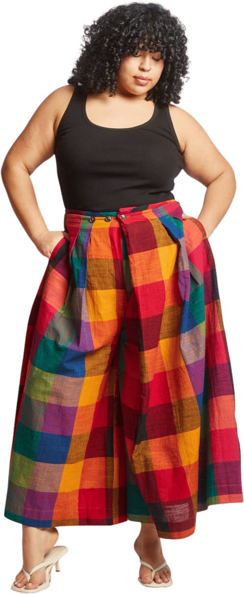 Rujuta Sheth Frida Pants | Multi Chex