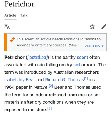 petrichor