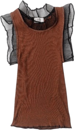 Cruz Ribbed Ruffle Tank
