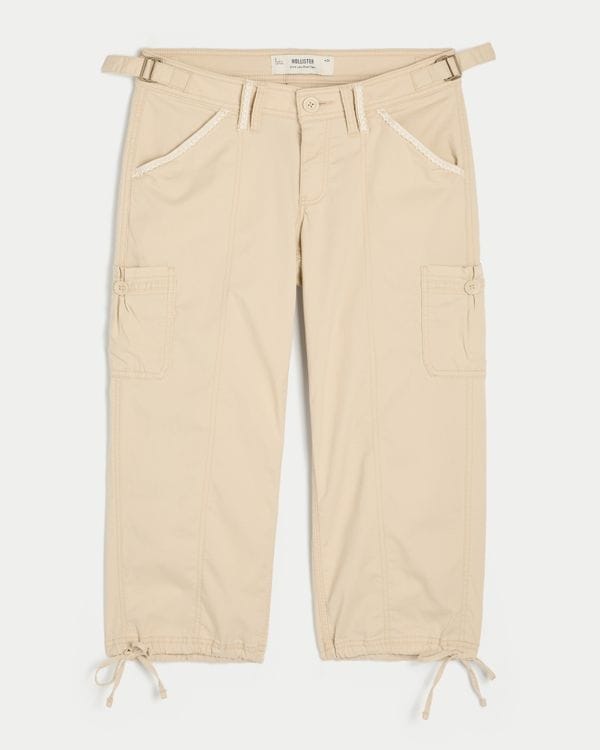 Andi Lace-Trim Capri Pants