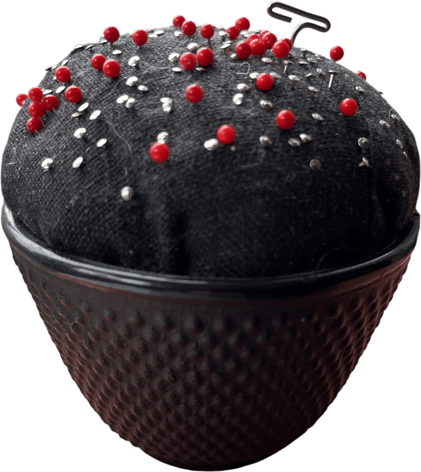a homemade pin cushion