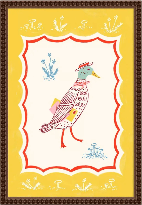 M. Philippe Mallard Sends a Letter Wall Art