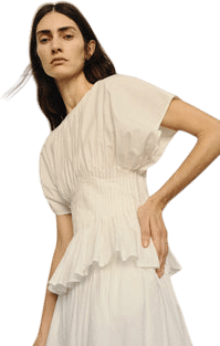 Pintuck Cotton Shirt