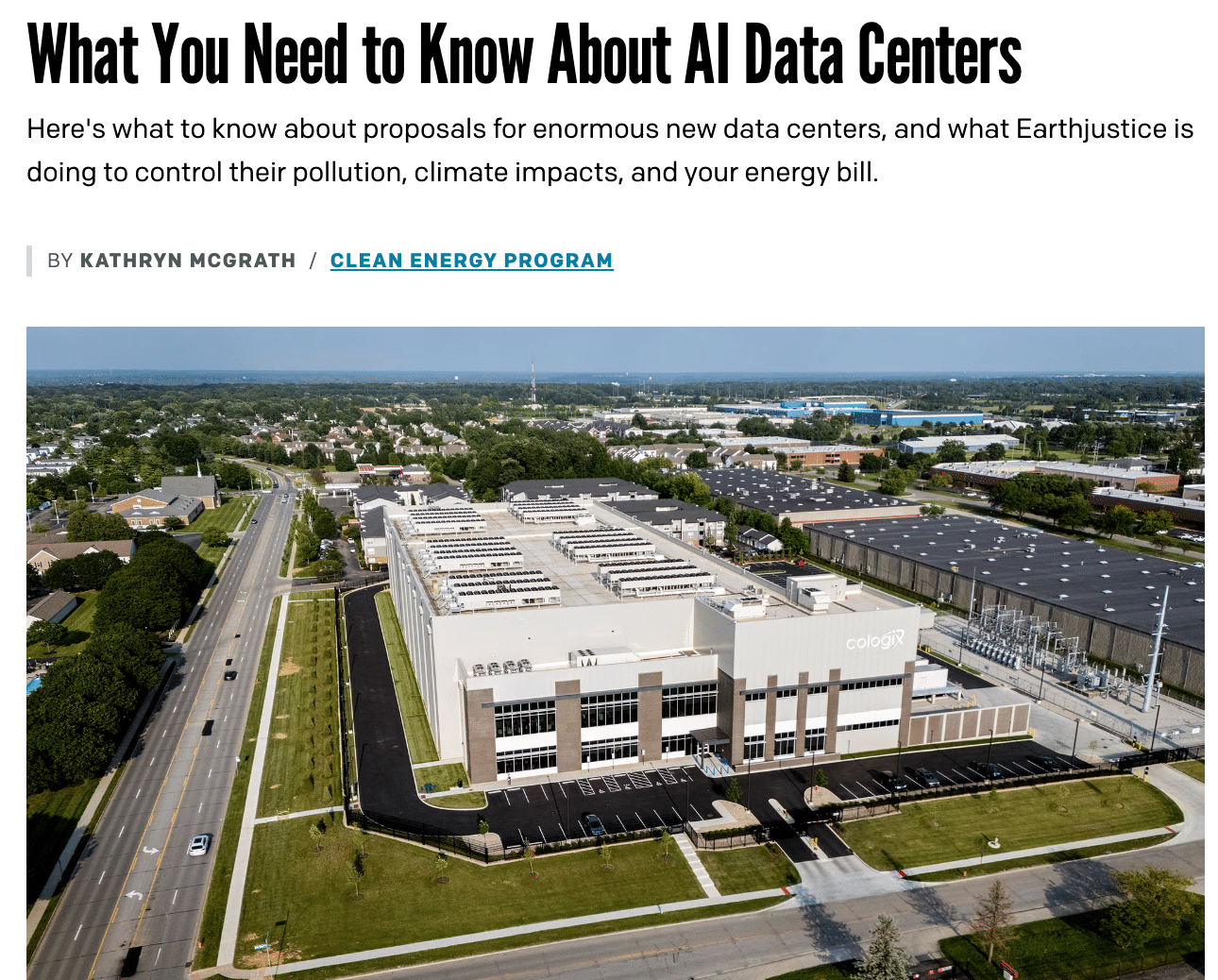 AI Data Centers - Earthjustice