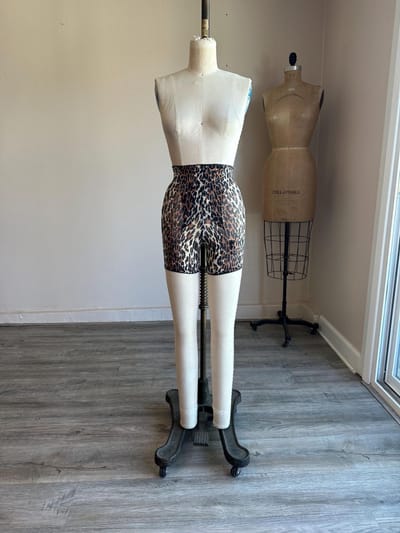 Vintage 1960s Vanity Fair Leopard Print Girdle Pettipants