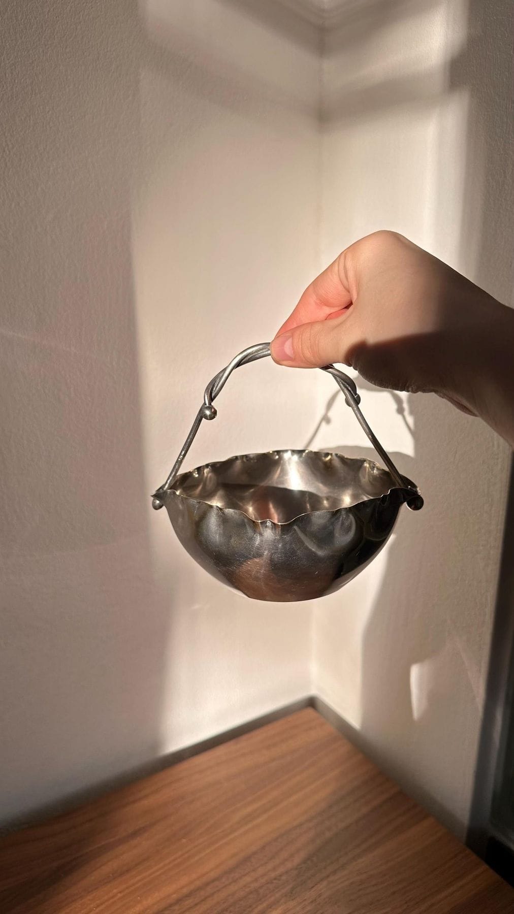 Antique Brass Sugar Bowl by Kummer (1930s)