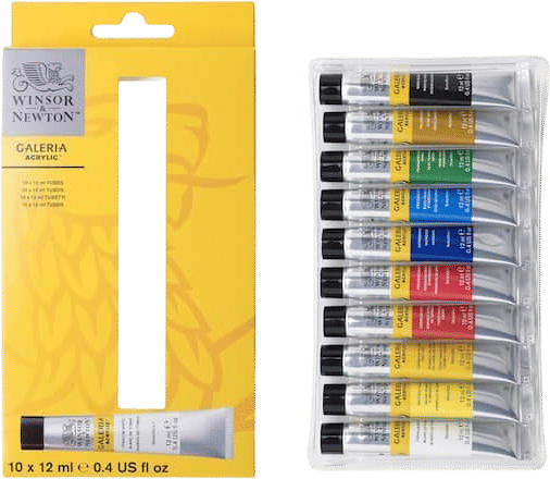 Winsor & Newton Acrylic 10 Color Set