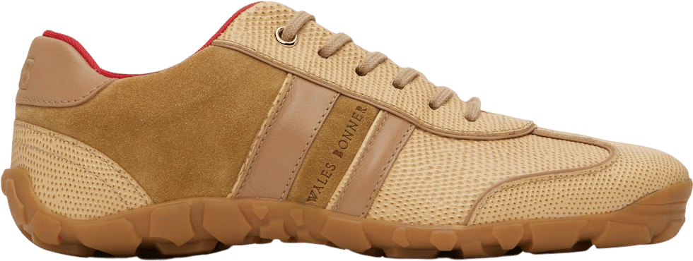 Wales Bonner - Beige Leather Sneakers