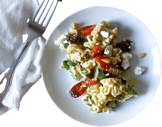 pasta salad with roasted tomatoes