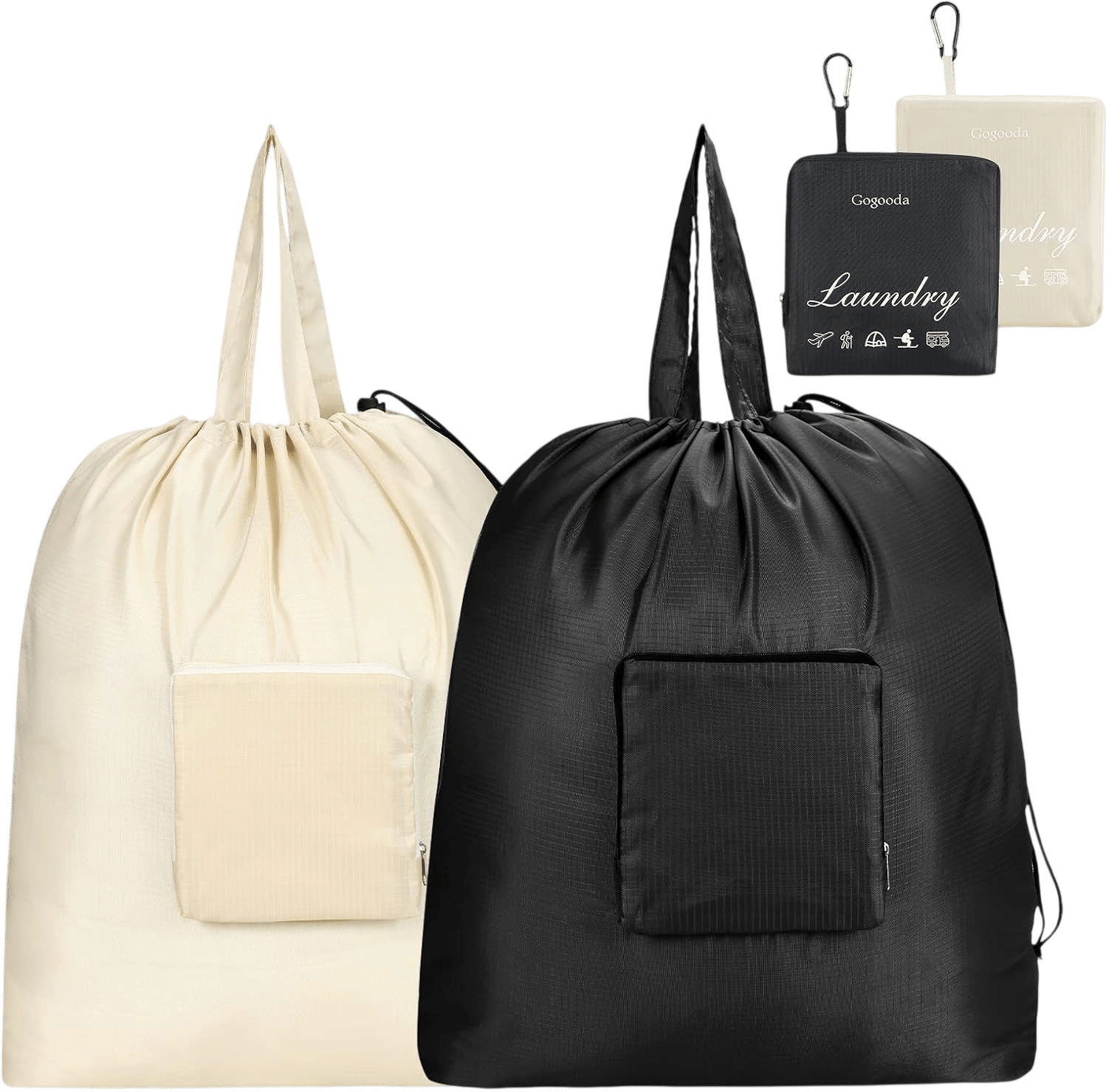 Packable laundry bags
