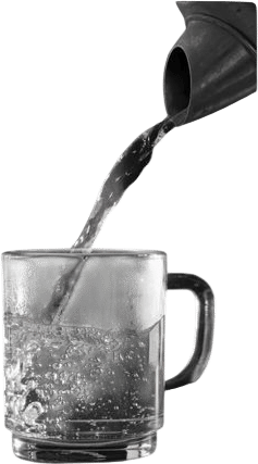 a glass or two of warm water, very first thing.