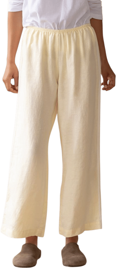 The Linen Crop Stripe Pant