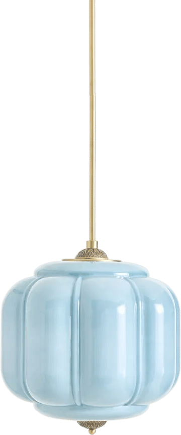 Eloise Scallop Milk Glass Pendant