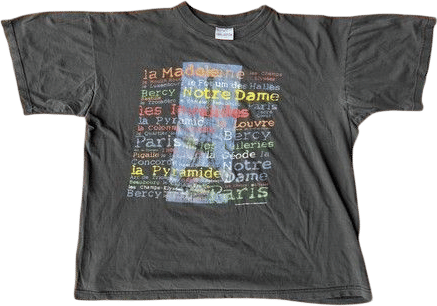 Vintage 90s France Eiffel Tower T-Shirt