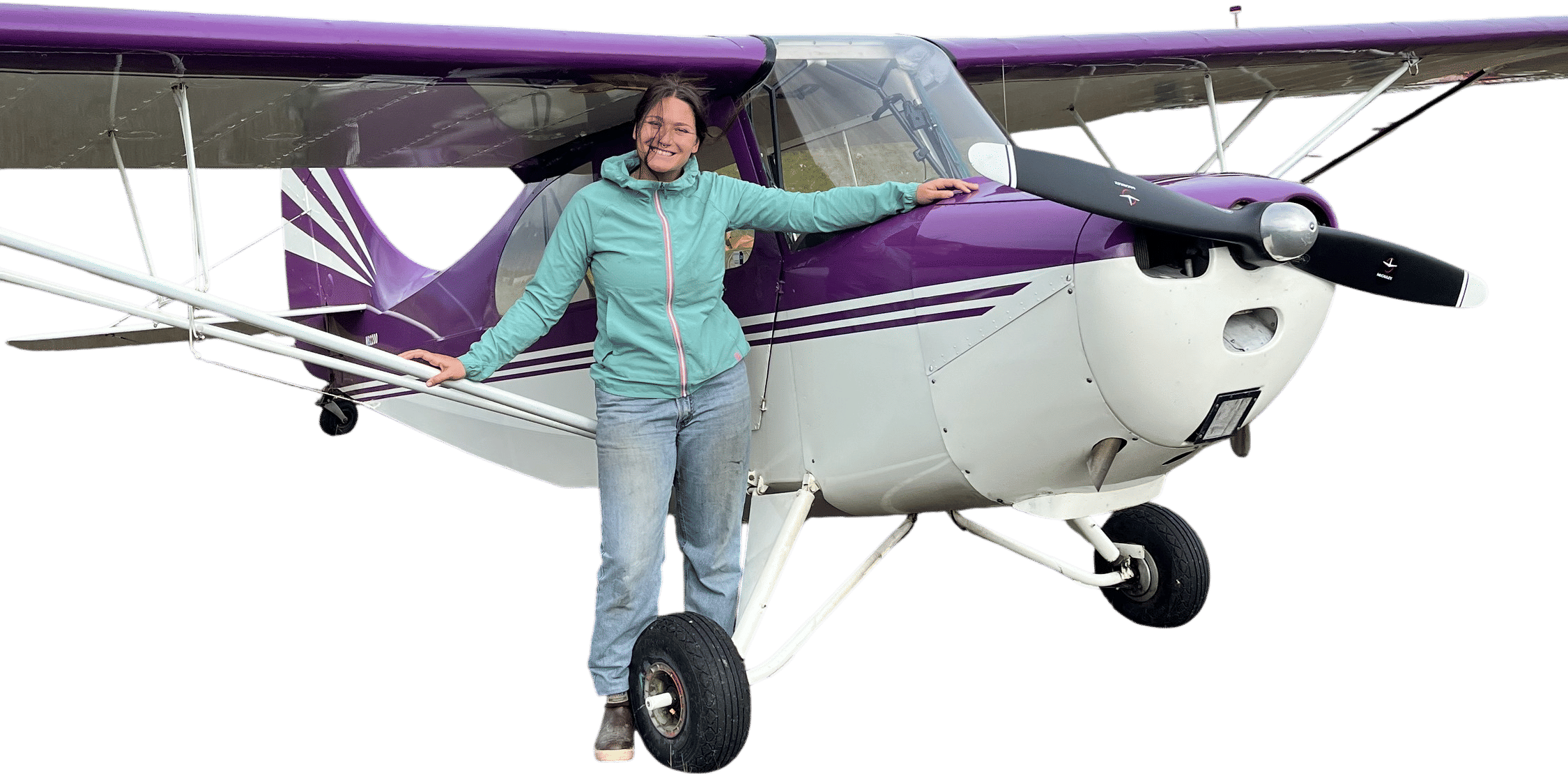 Flying in Alaska in my purple Aeronca Champ